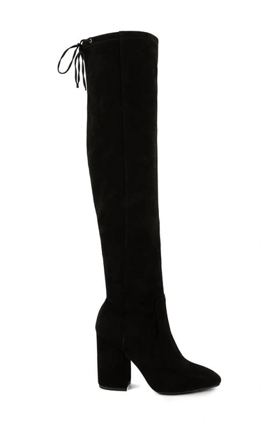 Shop Sugar Over The Knee Boot In Black-b