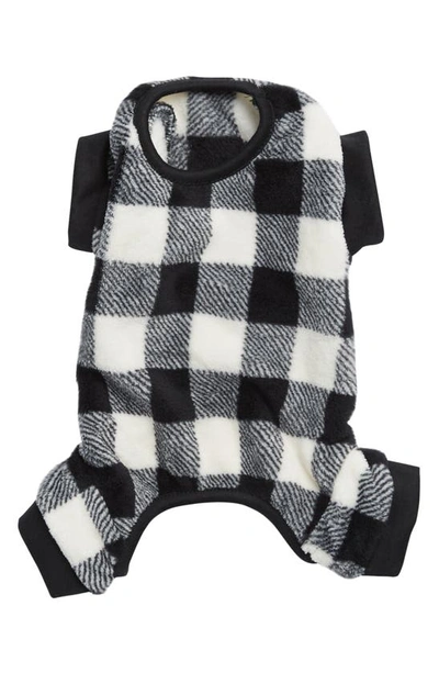 Shop Hotel Doggy Plaid Pet Sweater In Vanilla Ice
