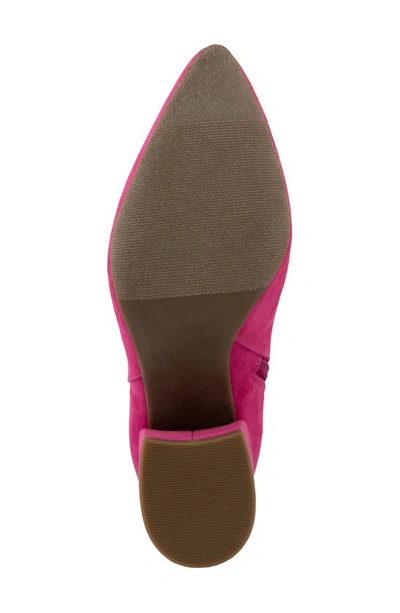 Shop Sugar Evvie Block Heel Boot In Fuchsia Micro-p