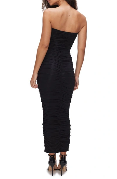 Shop Good American Slinky Jersey Tube Maxi Dress In Black001