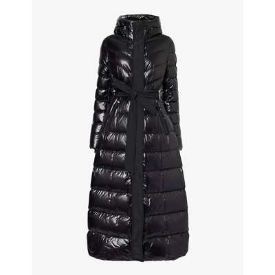 Shop Mackage Women's Black Calina Quilted Recycled Polyamide-down Coat