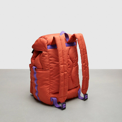 Shop Coach Topia Loop Backpack In Deep Orange