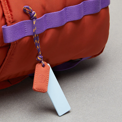 Coach Topia Loop Quilted Wavy Backpack In Deep Orange