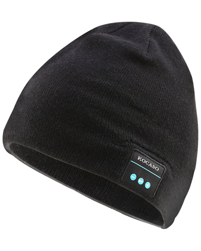 Shop Fresh Fab Finds Wireless Beanie Headphone Hat In Black