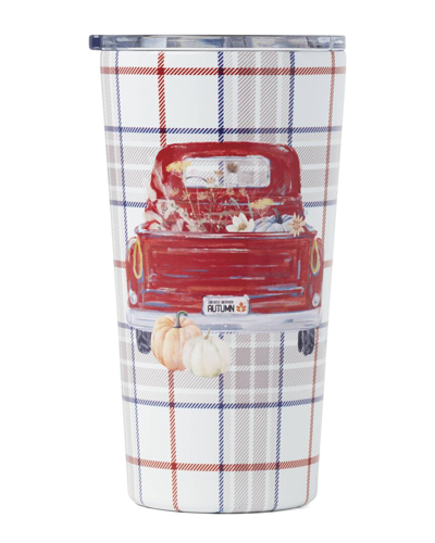 Shop Cambridge Red Plaid Truck Insulated Tumbler
