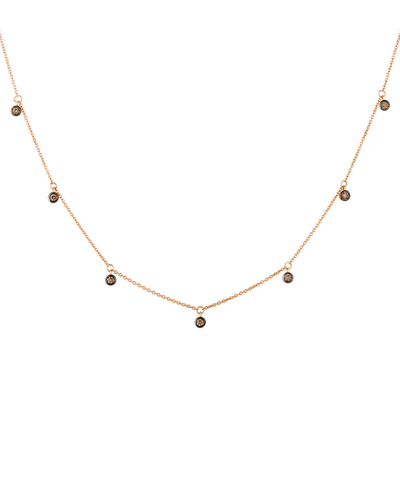 Shop Le Vian 14k Rose Gold 0.31 Ct. Tw. Diamond Necklace