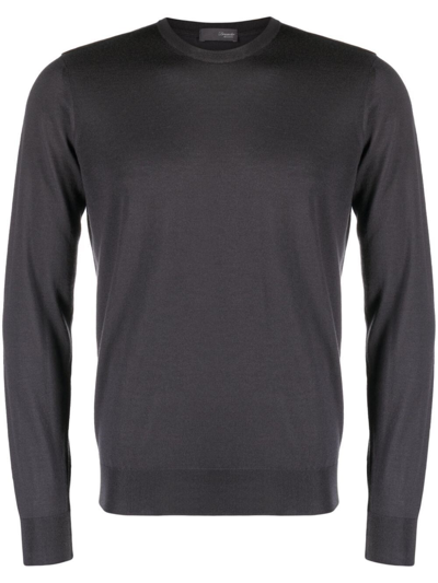 Shop Drumohr Crew-neck Sweater In Gray