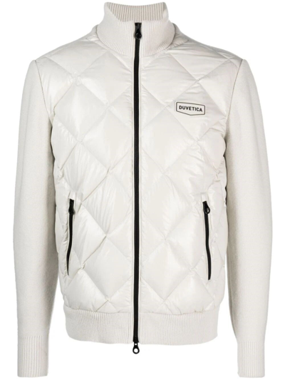 Shop Duvetica `cedegolo` Quilted Jacket In Beige