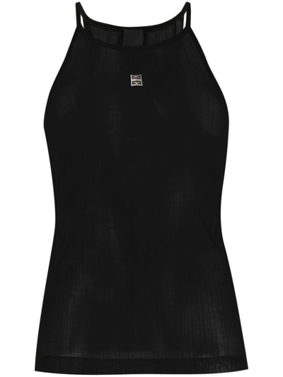 Shop Givenchy Fitted Tank Top In Black  