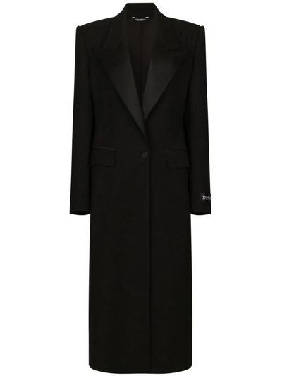Shop Dolce & Gabbana Coat In Black  