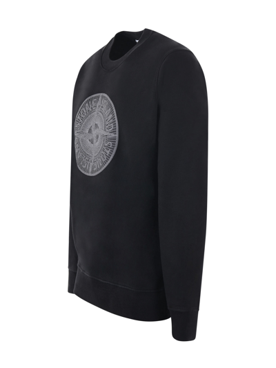 Stone Island Sweatshirt In Nero