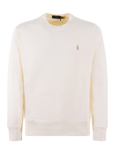 Shop Polo Ralph Lauren Sweatshirt In Avorio