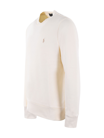 Shop Polo Ralph Lauren Sweatshirt In Avorio