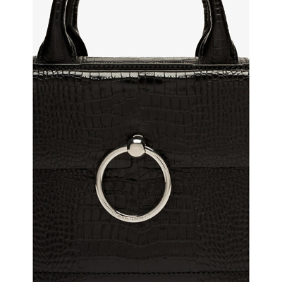 Shop Claudie Pierlot Women's Anouck Small Reptile-embossed Leather Shoulder Bag