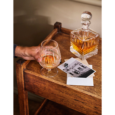 Waterford Lismore Diamond-pattern Square Crystal Decanter 23.4cm