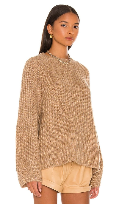 L'academie Strick Sonoma Crew Neck In Tan