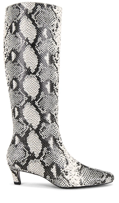 Shop Tony Bianco Vixon Heeled Boot In Ivory,black