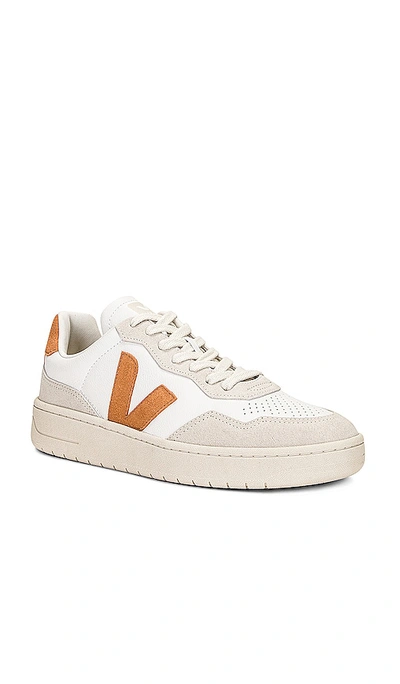 Shop Veja V-90 Sneaker In White