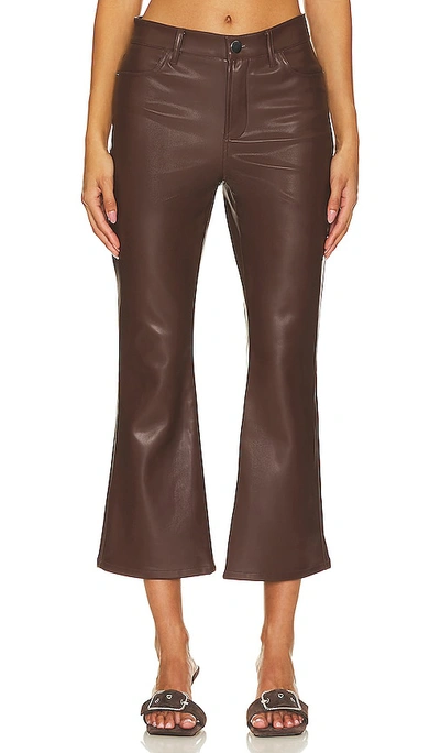 Shop Bcbgmaxazria Faux Leather Pant In Chocolate