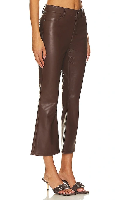 Shop Bcbgmaxazria Faux Leather Pant In Chocolate