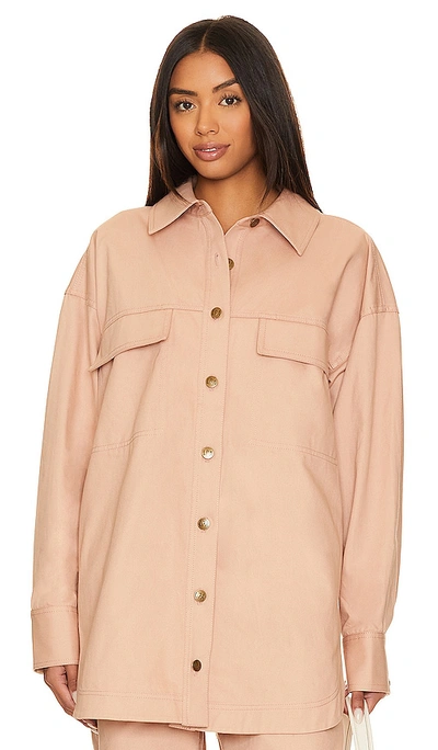 Shop Lpa Livia Workwear Jacket In Rose