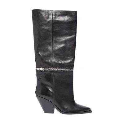 Shop Isabel Marant Larane Boots In Black