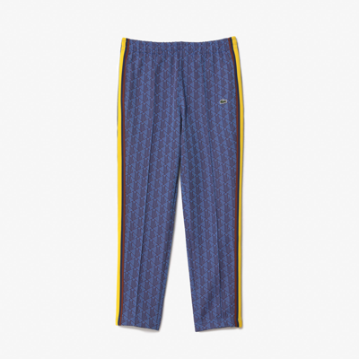 Shop Lacoste Paris Monogram Jacquard Sweatpants - Xl - 6 In Blue