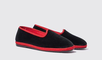 Scarosso Select Edit -  Slippers Black In Black - Velvet