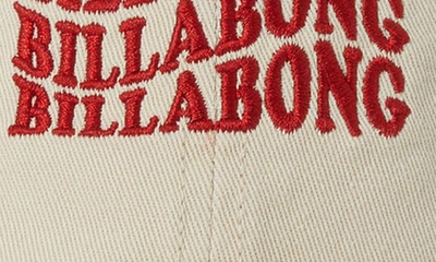 Shop Billabong Embroidered Logo Baseball Cap In White Cap