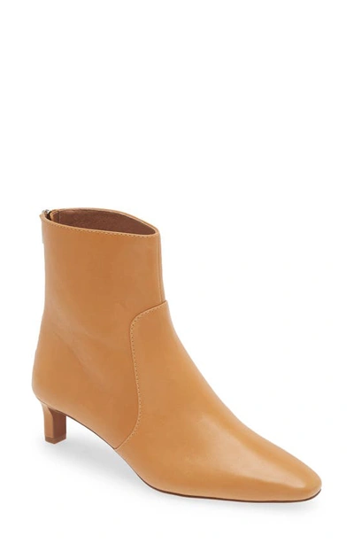 Shop Madewell The Dimes Kitten Heel Boot In Distant Sand