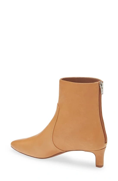 Shop Madewell The Dimes Kitten Heel Boot In Distant Sand