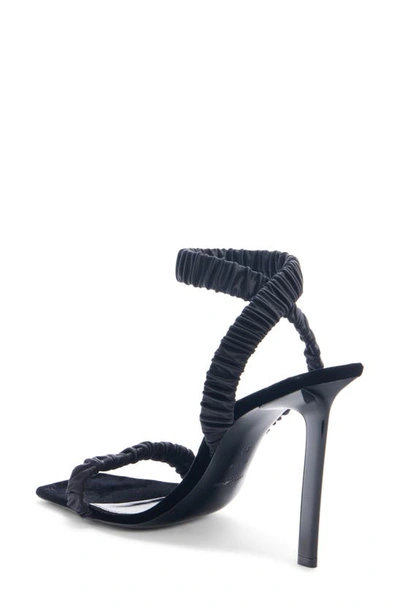 Shop Saint Laurent Sin Ankle Strap Sandal In Black