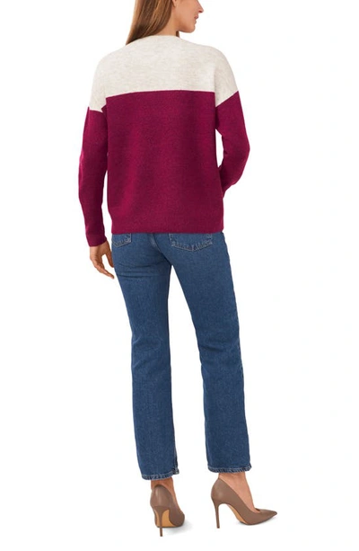 Vince Camuto Extend Shoulder Colorblock Sweater In Frenzy
