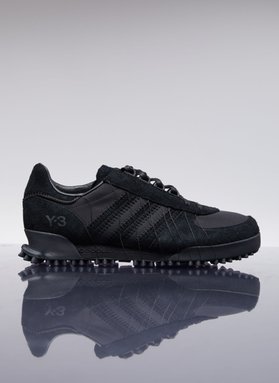 Shop Y-3 Marathon Sneakers In Black