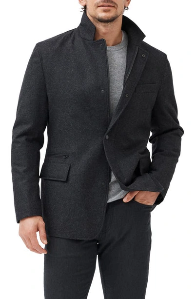 Shop Rodd & Gunn Longbush Wool Blend Jacket In Graphite