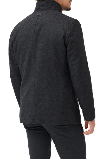 Shop Rodd & Gunn Longbush Wool Blend Jacket In Graphite