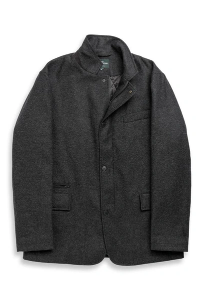 Shop Rodd & Gunn Longbush Wool Blend Jacket In Graphite