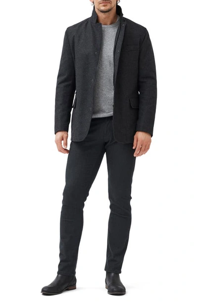 Shop Rodd & Gunn Longbush Wool Blend Jacket In Graphite