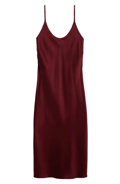 Shop Lunya Washable Silk Slipdress Nightgown In Calliope Wine