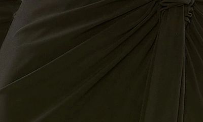 Shop Mac Duggal Cutout Long Sleeve Sheath Gown In Black