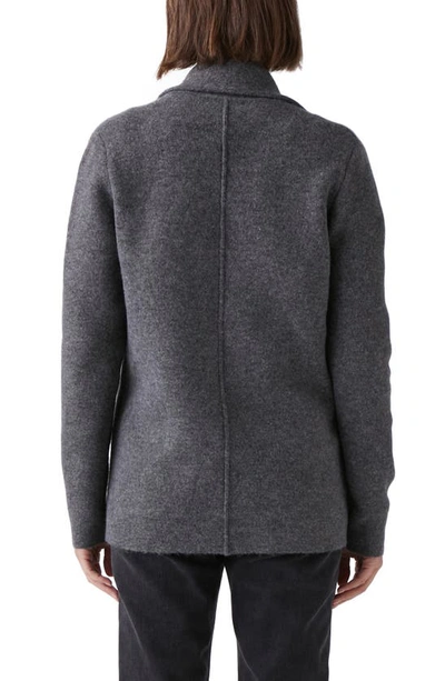 Michael Stars Diana Knit Blazer In Charcoal