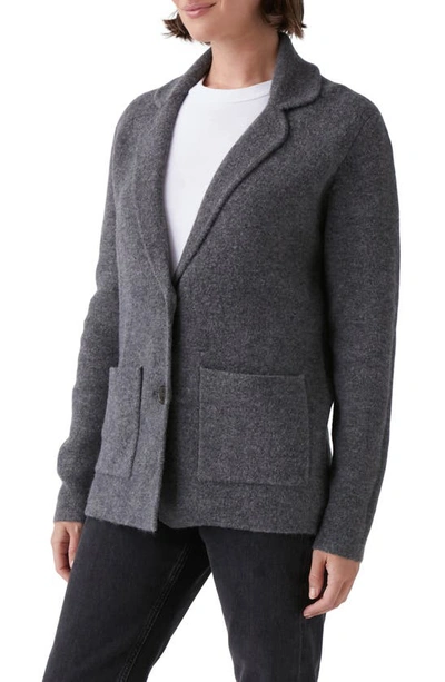 Michael Stars Diana Knit Blazer In Charcoal