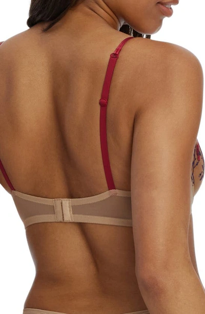 Skarlett Blue Enamoured Balconette Underwire Bra In Lipstick Red Combo