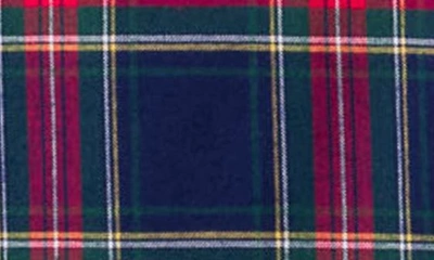 Petite Plume Windsor Tartan Flannel Pajama Set In Navy