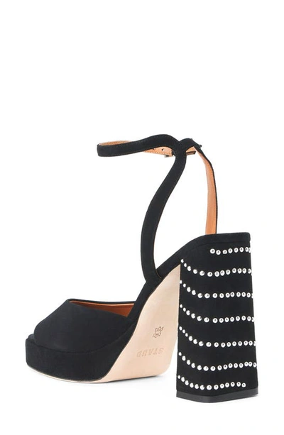 Shop Staud Solange Ankle Strap Platform Sandal In Cosmic Wave