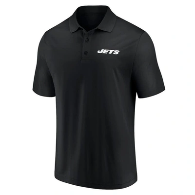 Shop Fanatics Branded Green/black New York Jets Dueling Two-pack Polo Set