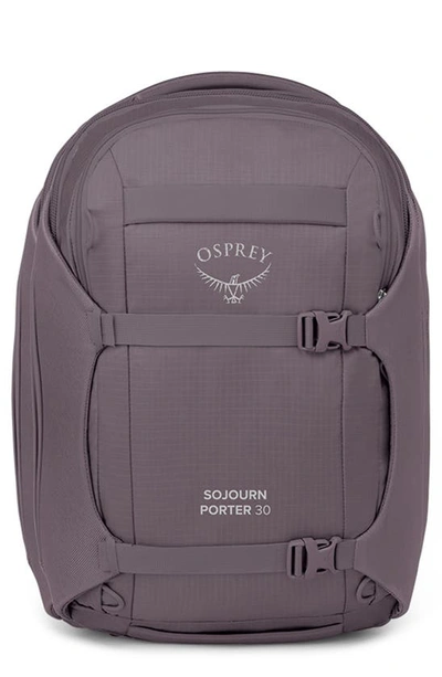 Shop Osprey Sojourn Porter 30-liter Recycled Nylon Travel Pack In Graphite Purple