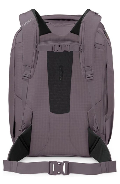 Shop Osprey Sojourn Porter 30-liter Recycled Nylon Travel Pack In Graphite Purple