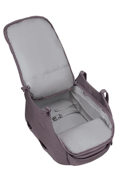 Shop Osprey Sojourn Porter 30-liter Recycled Nylon Travel Pack In Graphite Purple