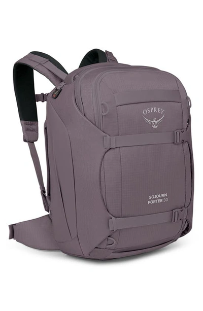 Shop Osprey Sojourn Porter 30-liter Recycled Nylon Travel Pack In Graphite Purple